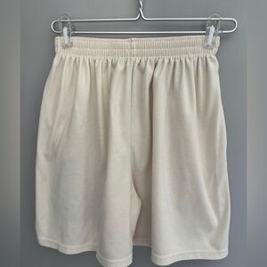 Weekenders Vintage White Athletic Shorts Elastic Waistband Relaxed Fit M